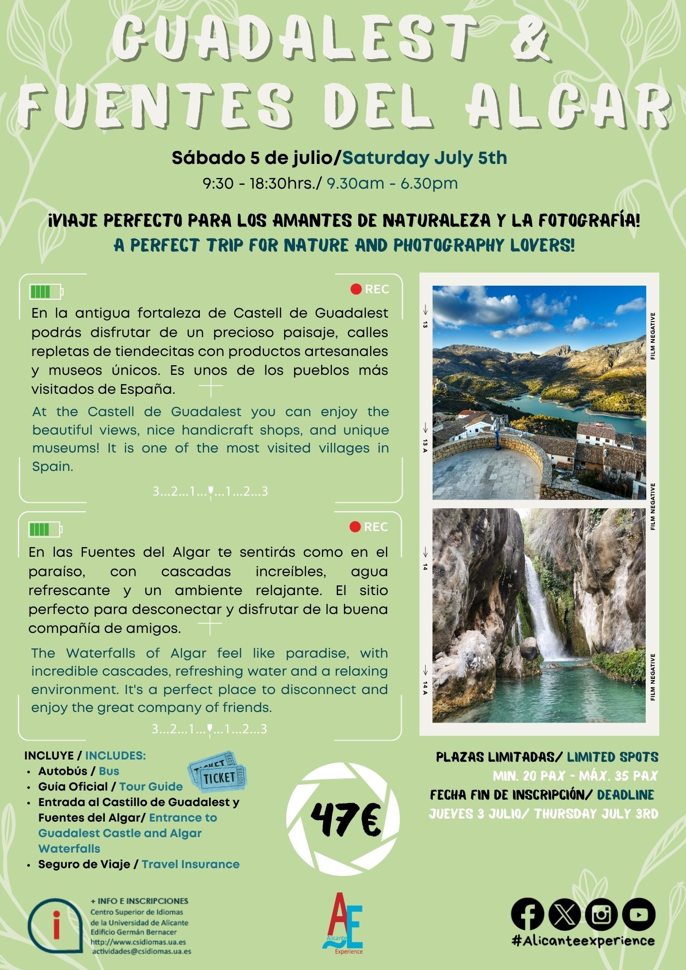 GUADALEST Y FUENTES DEL ALGAR