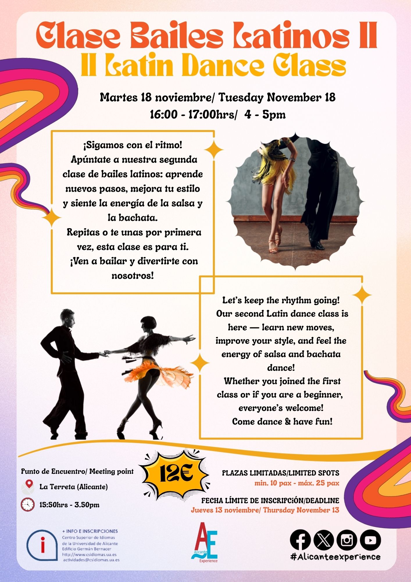 CLASE DE BAILES LATINOS II