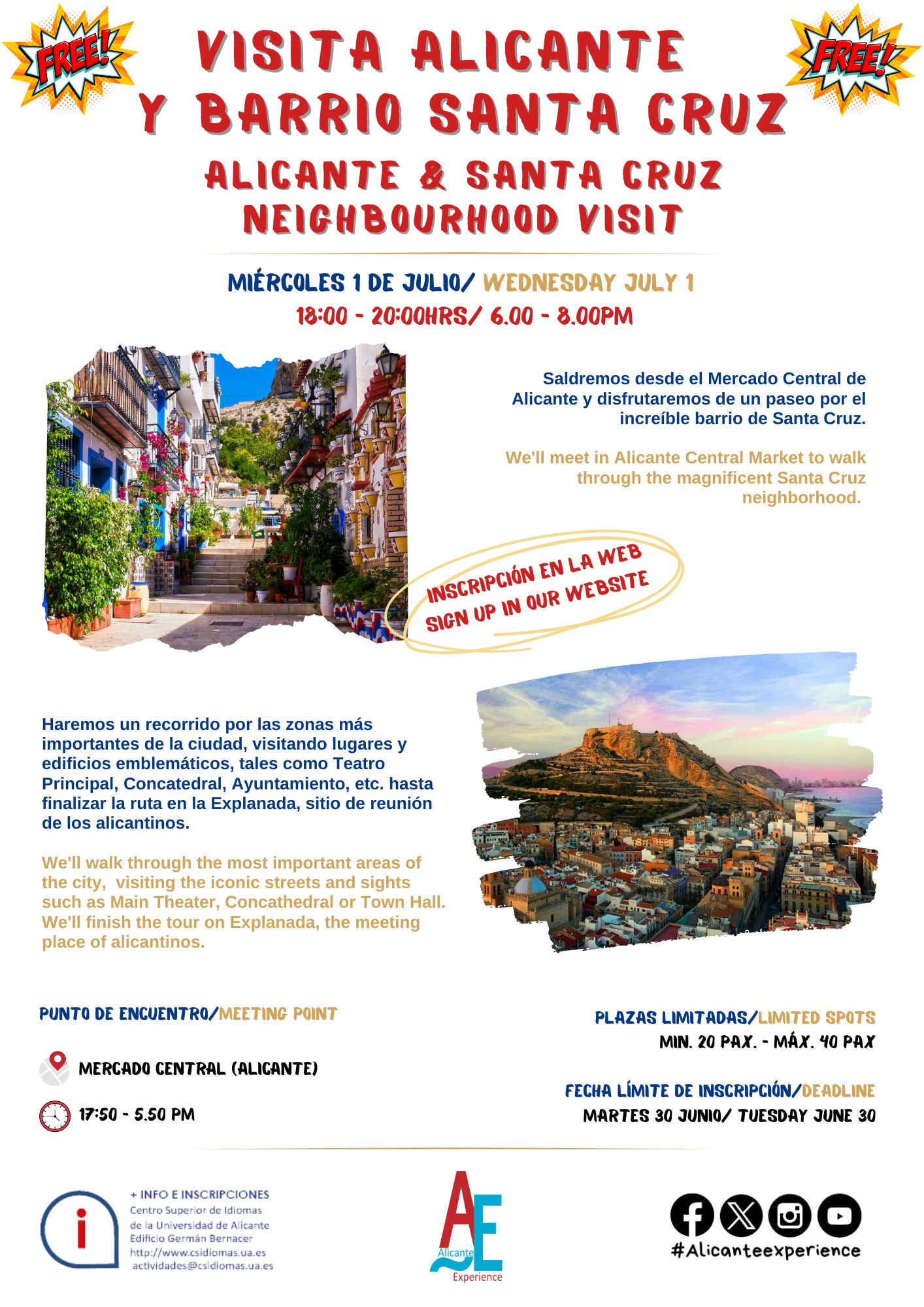 ALICANTE SANTA CRUZ VISIT FREE