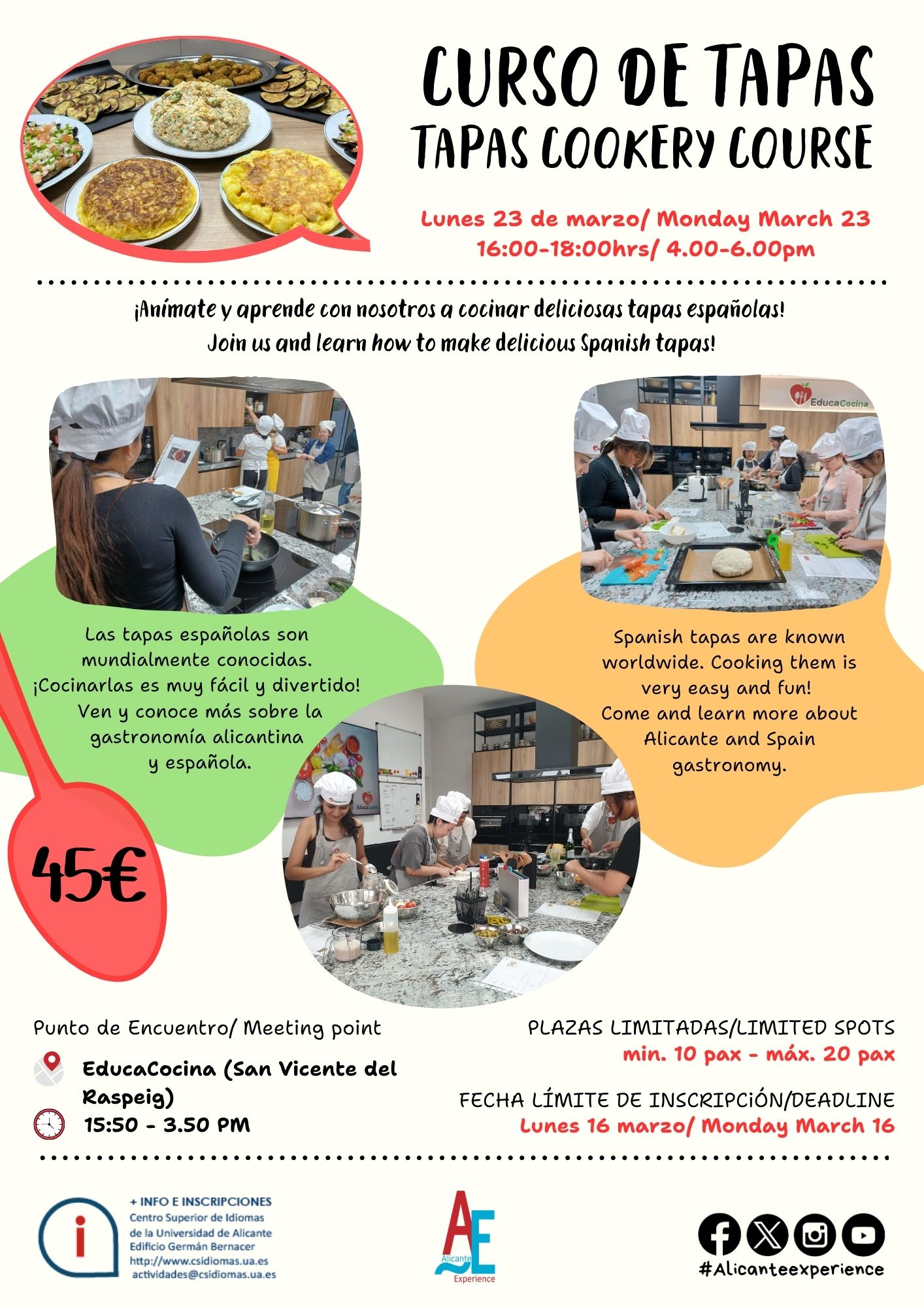 CURSO TAPAS MARZO