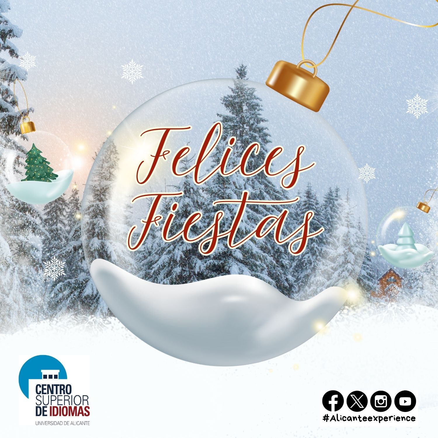 ¡Felices Fiestas! Volveremos presencialmente el 7 de enero.